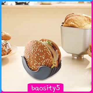 [Baosity5] กล่องซิลิโคน พับเก็บได้ สําหรับใส่แฮมเบอร์เกอร์ เหมาะกับเด็ก และผู้ใหญ่