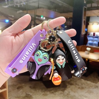 0911YWJJ Villain Evil Witch Silicone Key Chain Doll Car Anime Pendant Cute Cartoon Backpack Pendant Key Ring 9WPR