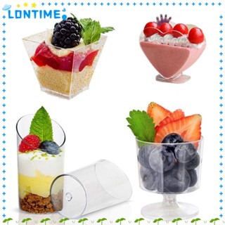 Lontime ถ้วยขนมหวาน แบบใส 10 20 ชิ้น