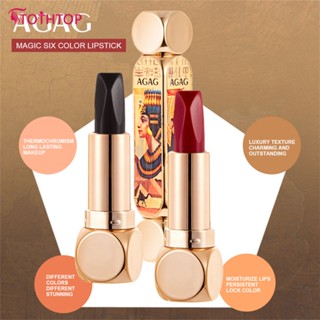 Agag Magic 6 สี One Six Color ลิปสติก Double Tube Matte แต่งหน้าไม่ง่ายที่จะถอด [TOP]