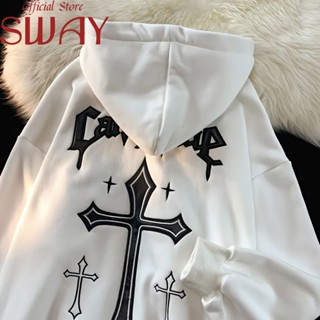 SWAY เสื้อกันหนาว เสื้อฮู้ด ทันสมัย ทันสมัย unique Korean WWY23914XE37Z230915