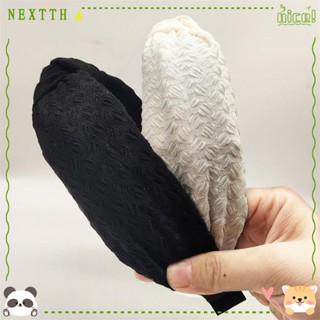 Nextth ที่คาดผม ผ้าถัก กันลื่น หรูหรา สําหรับผู้หญิง