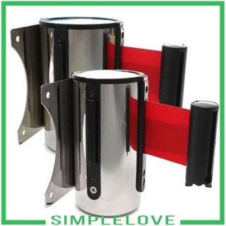 [Simple] Stanchion Queue Mount ริบบิ้นควบคุมฝูงชน ยืดหดได้ ยาว 2 เมตร สีฟ้า