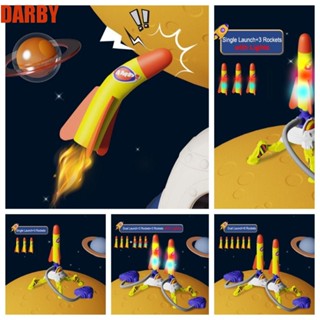 Darby ของเล่นจรวดกระโดดพลาสติก ปรับมุมได้ สําหรับเด็กผู้ชาย