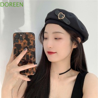 Doreen หมวกเบเร่ต์ลําลอง ปรับขนาดได้ ให้ความอบอุ่น แฟชั่นฤดูหนาว สําหรับผู้หญิง