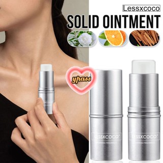 CYREAL Lessxcoco Solid Balm บาล์มน้ำหอมติดทนนานและผลิตภัณฑ์ระงับเหงื่อแบบพกพาสำหรับผู้หญิง