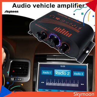 Skym* เครื่องขยายเสียงรถยนต์ 12v คุณภาพสูง พร้อมไฟ Led และตัวเชื่อมต่อ Mp3 สําหรับมือถือ