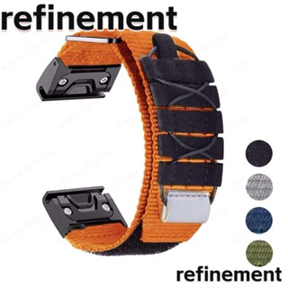 Refinement สายนาฬิกาข้อมือ ผ้าแคนวาส ไนล่อน 22 มม. 26 มม. อุปกรณ์เสริม สําหรับ Fenix 7 6X 6S 6 5X 5