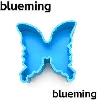 Blueming2 แม่พิมพ์ซิลิโคนเรซิ่น รูปผีเสื้อ ขนาด 10.7*10.3 ซม. สีฟ้า สําหรับทํางานฝีมือ DIY