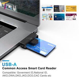 Tcuteit การ์ดรีดเดอร์ USB สําหรับคอมพิวเตอร์ PC ซิม ID CAC