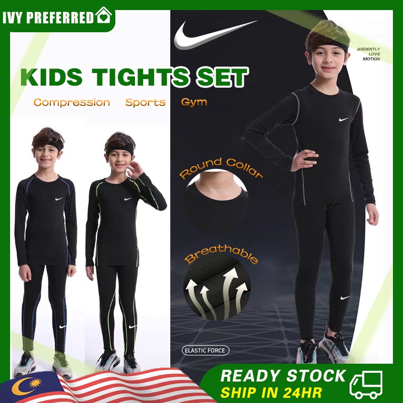 Kids Compression Sports Suit Boys' Basketball Sportswear 2PCS and 3PCS Tight Swimming Suit
