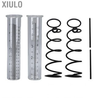 Xiulo Rain Water Meter Gauge  Spiral Clear Scale for Backyard