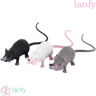 Lanfy โมเดลหนูปลอม เหมือนจริง ของเล่นฮาโลวีน