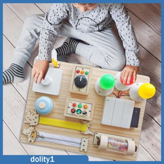 [Dolity1] บอร์ดของเล่น Montessori Busy Board DIY สําหรับเด็ก