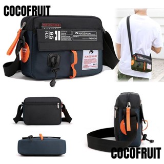 Cocofruit กระเป๋าสะพายไหล่ ผ้าไนล่อน แต่งซิป อเนกประสงค์ สําหรับผู้ชาย