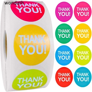 Wonda สติกเกอร์ฉลาก ลาย Thank You 1.5 นิ้ว 1000 ชิ้น