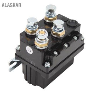 ALASKAR 12V 500A Winch Solenoidคอนแทครีเลย์Controllerสำหรับ 8000 ถึง 15000lb ATV UTV SUV Trailerปั๊มไฮดรอลิกยกแจ็ค