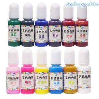 Un* เม็ดสีเรซิ่น ปลอดสารพิษ 12 สี สําหรับเครื่องประดับ