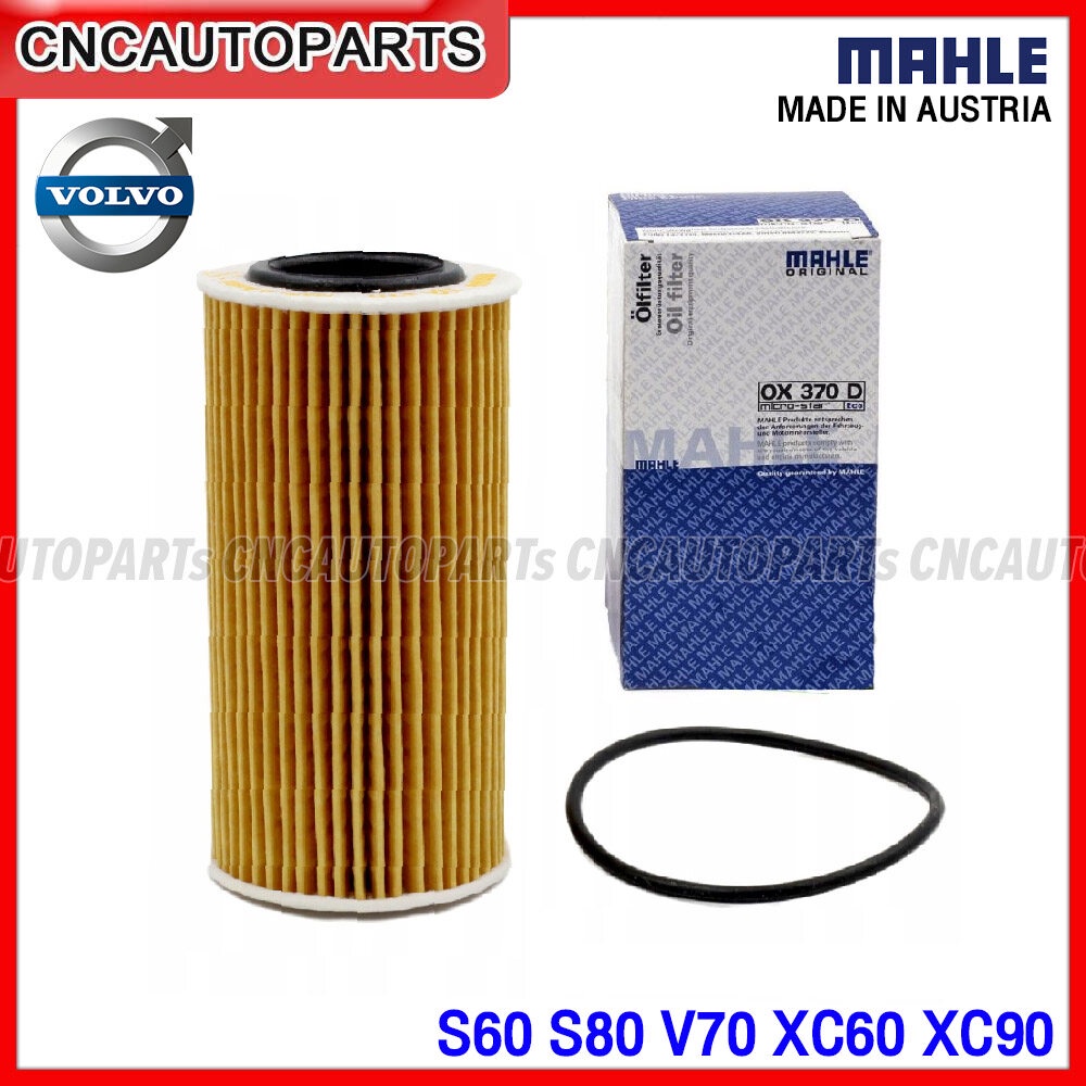 MAHLE ไส้กรองน้ำมันเครื่อง VOLVO S60 S80 V70 XC60 XC90 เครื่อง B5244 D5244 B5254 D5254 (2.4, 2.5) รห