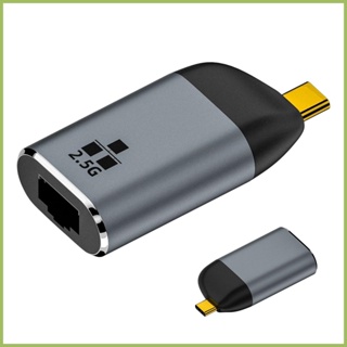 อะแดปเตอร์การ์ดเครือข่ายอีเธอร์เน็ต Type C USB Type-C ขนาดเล็ก แบบพกพา