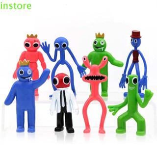 Instore โมเดลฟิกเกอร์ PVC รูปปั้น Roblox Rainbow Friends สีฟ้า สําหรับตกแต่งภายในรถยนต์