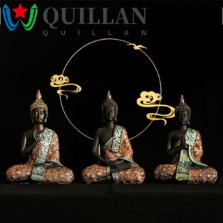 Quillan รูปปั้นพระพุทธรูปเรซิ่น แฮนด์เมด ขนาดใหญ่ สําหรับตกแต่งบ้าน