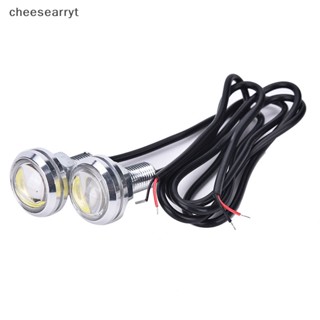 Chee ไฟท้ายรถยนต์ LED DRL 10W 12V EN 23 มม. สีขาว 2 ชิ้น