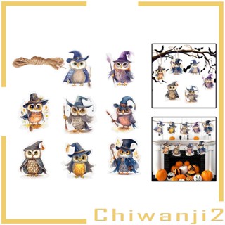 [Chiwanji2] ธีมฮาโลวีน แบนเนอร์กระดาษ ใช้ซ้ําได้ สําหรับตกแต่งปาร์ตี้ฮาโลวีน