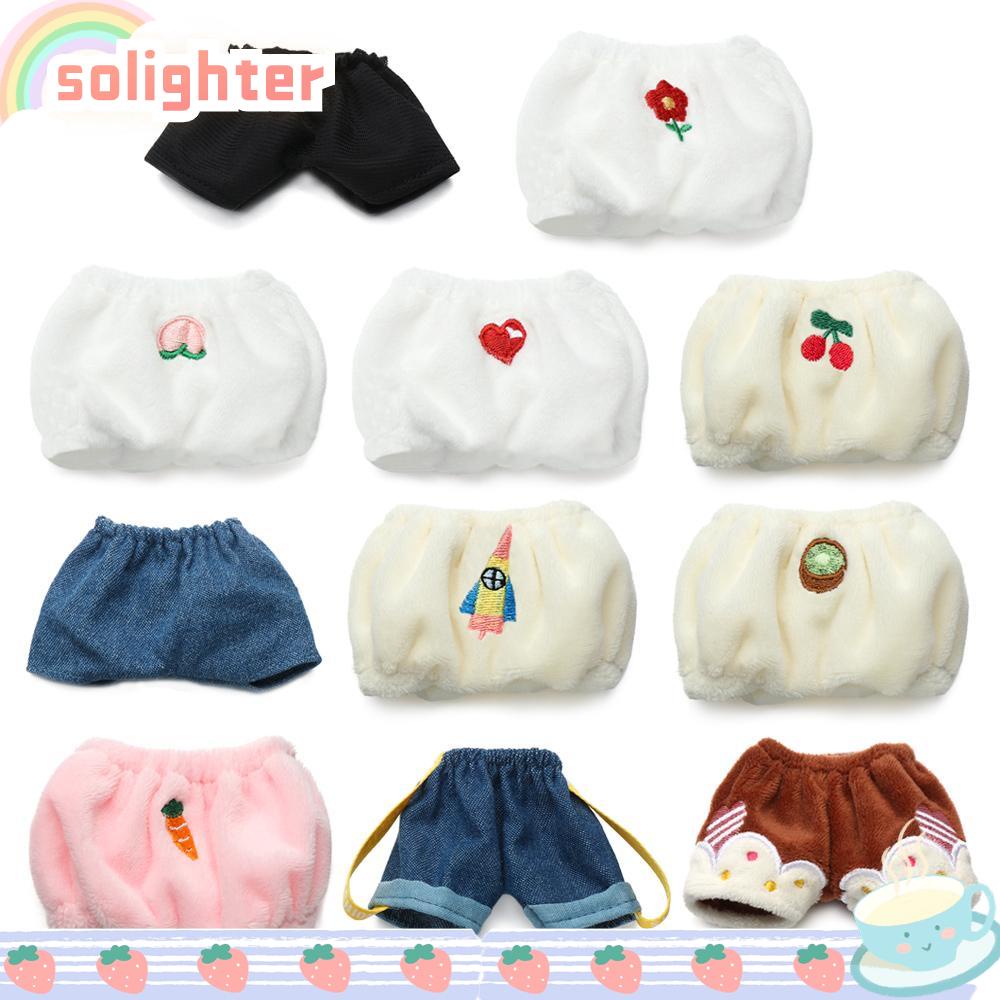 Solighter 20 ซม. ชุดชั้นใน กางเกงยีนขาสั้น ผ้ากํามะหยี่ขนนิ่ม ขนาดมินิ สําหรับตุ๊กตาไอดอล