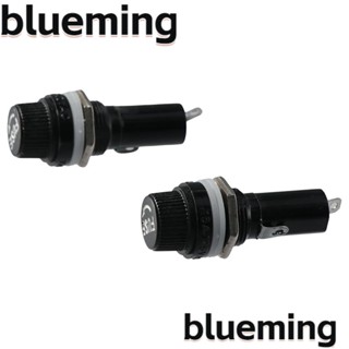 Blueming2 ที่วางฟิวส์แผงฟิวส์ ทองแดง พลาสติก สีดํา ทนทาน 6x30 มม. สําหรับช่างไฟฟ้า 2 ชิ้น