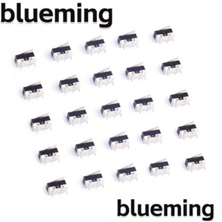 Blueming2 ไมโครสวิตช์ SPDT 3 Pin 1NC+1NO สีดํา และสีขาว AC 1A 125V สําหรับขั้วต่อ PCB Arduino CYT1073 50 ชิ้น