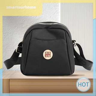 [smartourhome.th] กระเป๋าถือ กระเป๋าสะพายไหล่ ผ้าไนล่อน ทรงคลัทช์ กันน้ํา มีซิป สําหรับสตรี