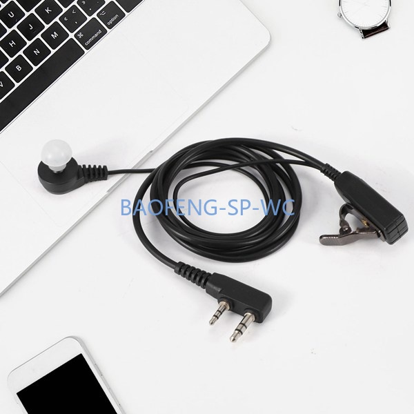 【ข้อเสนอพิเศษ】ชุดหูฟังไมโครโฟนอะคูสติก 2 Pin PTT อุปกรณ์เสริม สําหรับวิทยุ Kenwood TYT UV-5R BF-888S CB