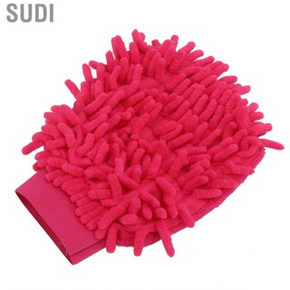 Sudi Microfiber Washing Glove Double Sided Car Wash Mitt Chenille Scratch Free for Motorcycle Furniture