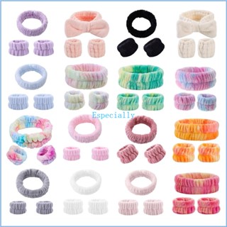 Esp ผู้หญิง สายรัดข้อมือ ผ้าขนหนู สําหรับล้างหน้า สายรัดข้อมือ ผ้าขนหนูล้างหน้า สําหรับเด็กผู้หญิง
