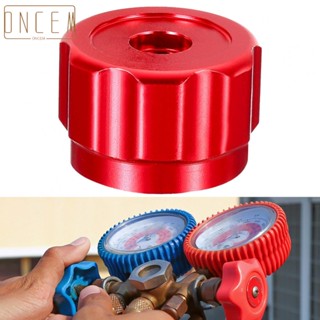 【ONCEMOREAGAIN】Round Wheel Handle, Faucet Handles Manifold Gauges Knob Aluminum Alloy Red