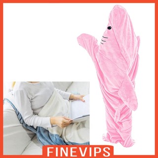 [Finevips] ผ้าห่มคอสเพลย์ รูปสัตว์ฉลามน่ารัก แบบนิ่ม สําหรับผู้หญิง