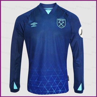 Yx 2023-2024 เสื้อยืดแขนยาว พิมพ์ลาย West Ham United Jersey Third Away พลัสไซซ์