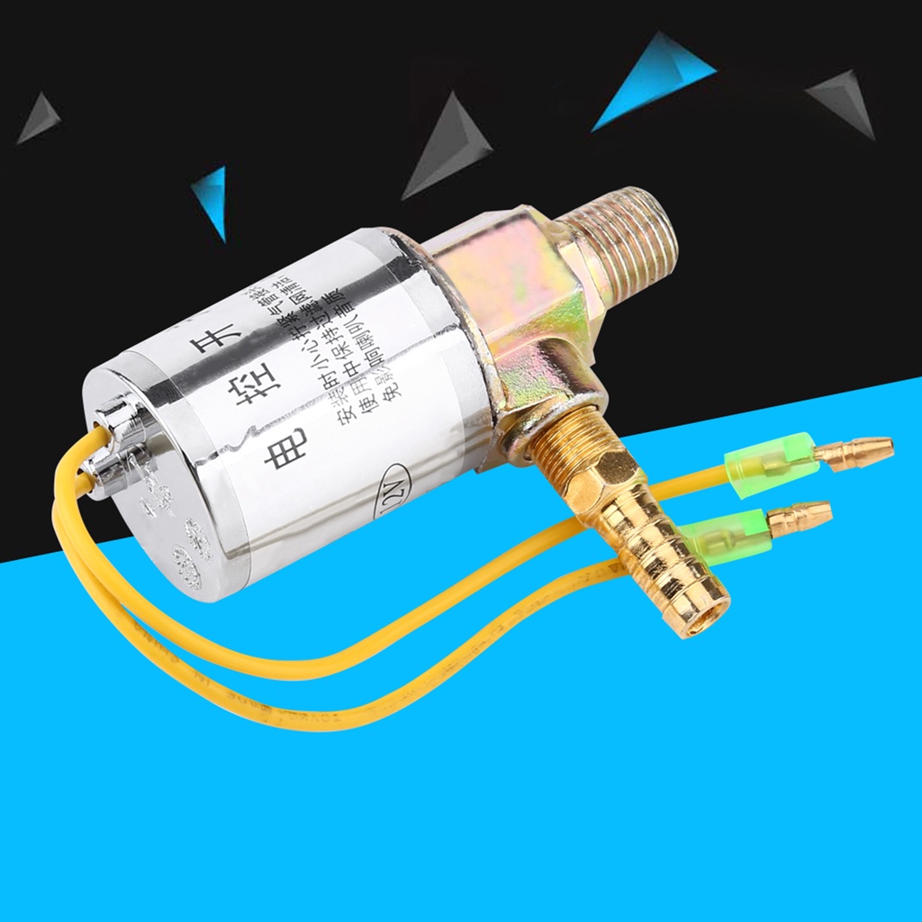 B'Docool Mo 12V แตรลม และระบบขี่ แตรโซลินอยด์วาล์วไฟฟ้า โลหะ 1/4 นิ้ว สําหรับรถบรรทุก รถไฟ