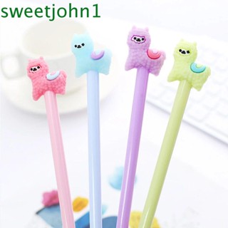 Sweetjohn ปากกาเจลหมึกสีดํา 0.5 มม. สําหรับนักเรียน