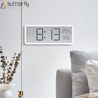 Buttterfly นาฬิกาดิจิทัล หน้าจอ LCD พลาสติก ใช้แบตเตอรี่ 2 สี สําหรับแขวนตกแต่งบ้าน