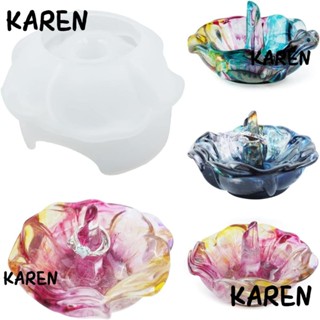 Karen แม่พิมพ์ซิลิโคนเรซิ่น ทรงกรวย ขนาด 9*5.8 ซม. สีขาว สําหรับทําเครื่องประดับ DIY