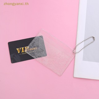 Yanxi กระเป๋าใส่บัตรเครดิต PVC แบบใส กันน้ํา กันฝุ่น