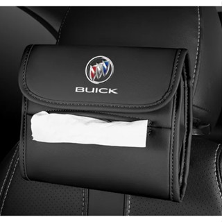 BUICK LOGO tissue bag ENCORE ENVISION ENCLAVE GL8 GL6 Lacross Regal car seat rear hanging storage box sun visor hanging leather tissue bag