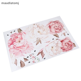 Maud สติกเกอร์ติดผนัง ลายดอกไม้ ดอกโบตั๋น ขนาดใหญ่ สําหรับตกแต่งบ้าน ห้องนอนเด็ก DIY EN