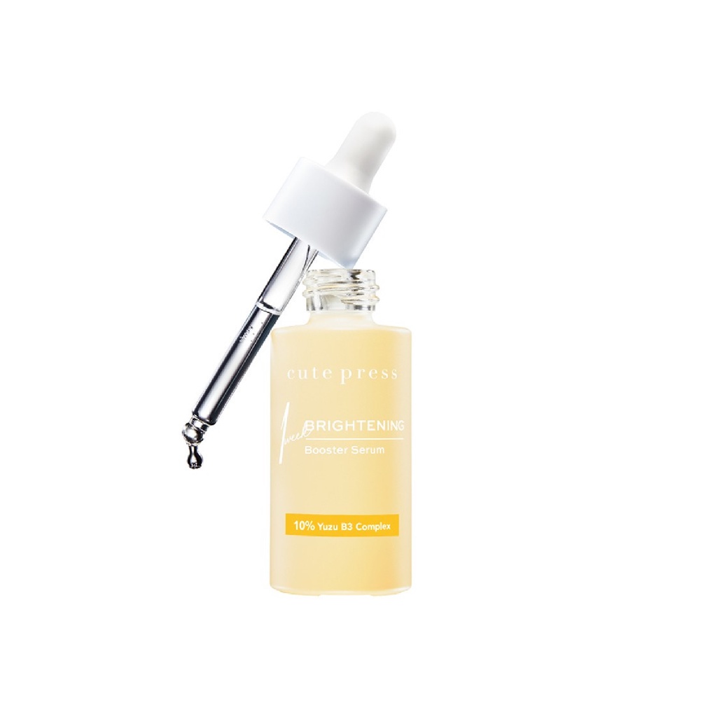 CUTE PRESS BRIGHTENING BOOSTER SERUM (75314) : cutepress คิวเพลส บูสเตอร์ เซรั่ม x 1 ชิ้น NP | abcma