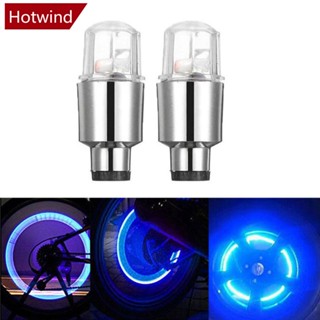 Hotwind ฝาครอบวาล์วยางรถยนต์ LED นีออน อุปกรณ์เสริม สําหรับรถยนต์ H1Q8 2 ชิ้น