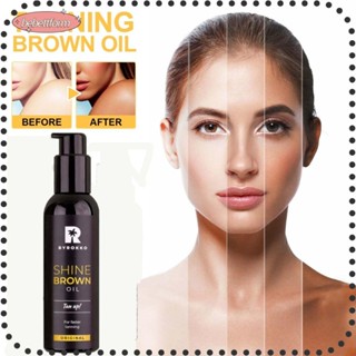 Bebettkiss Shine Brown Oil, Natural Tan Premium Self Tanning Oil, Effective Sunbeds Sun Accelerator Long Lasting Brown Tanning Oil ออยล์แทนนิ่ง สําหรับผู้ชาย ผู้หญิง