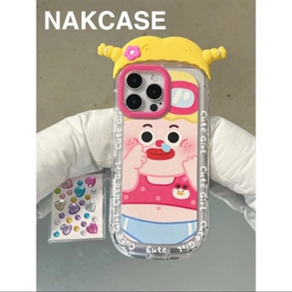 เคสโทรศัพท์มือถือ กันตก ป้องกัน ลายการ์ตูนเด็กผู้หญิงน่ารัก สําหรับ Apple Iphone 14promax 13 11 14pro 13pro 14