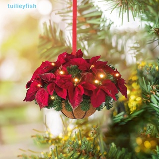 【tuilieyfish】จี้รูปตะกร้าดอกไม้ สําหรับตกแต่งต้นคริสต์มาส เทศกาลปีใหม่【IH】